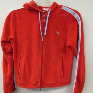 Girl's Puma Full Zip Hooded Sweatshirt Size Small
